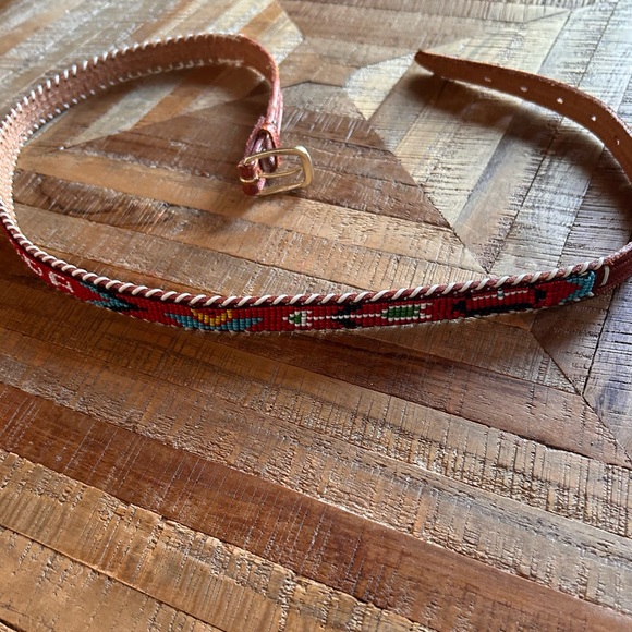 Vintage Beaded Canada Belt - Picture 2 of 5